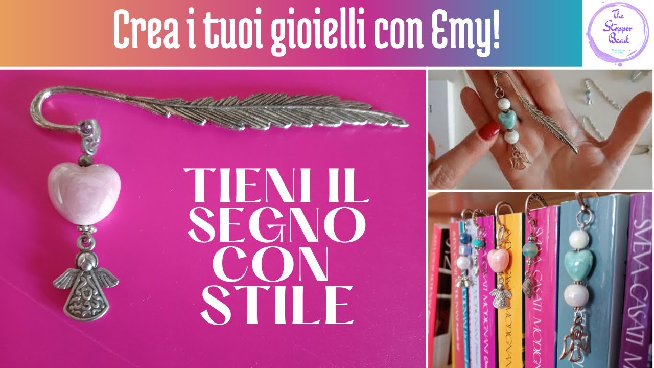 DIY Bookmarks! Rallegra la tua libreria coi segnalibri facilissimi in metallo e ciondoli colorati 📚