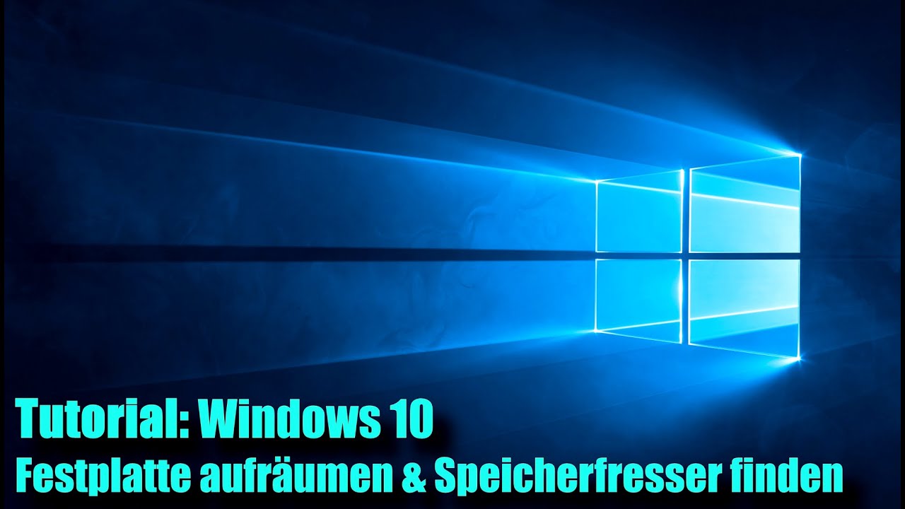 Windows 10 Festplatte aufräumen / Speicherfresser finden (Tutorial)