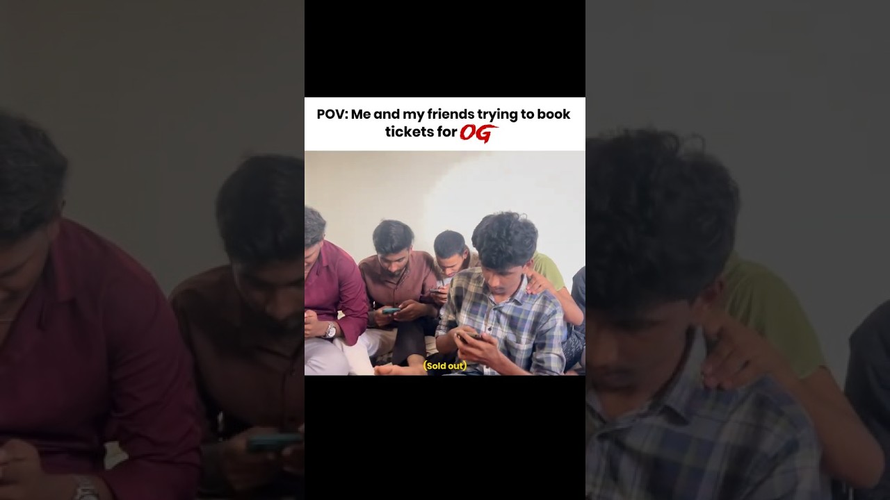 Okka ticket kuda ledu mawa 😢🎟️#og #movie #tickets #telugureels #telugu  #pawankalyan #tfi #saisujith