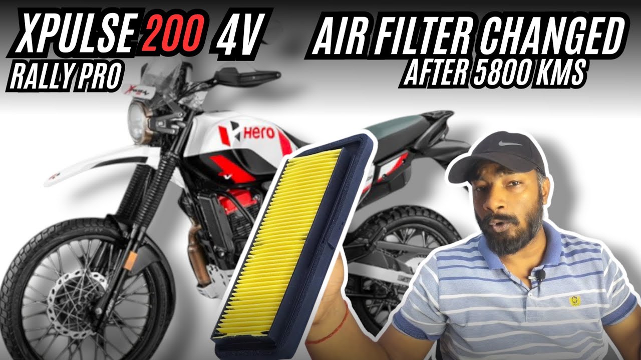 Xpulse 200 4v Pro Air Filter Changed after 5800 kms and Before Second Service