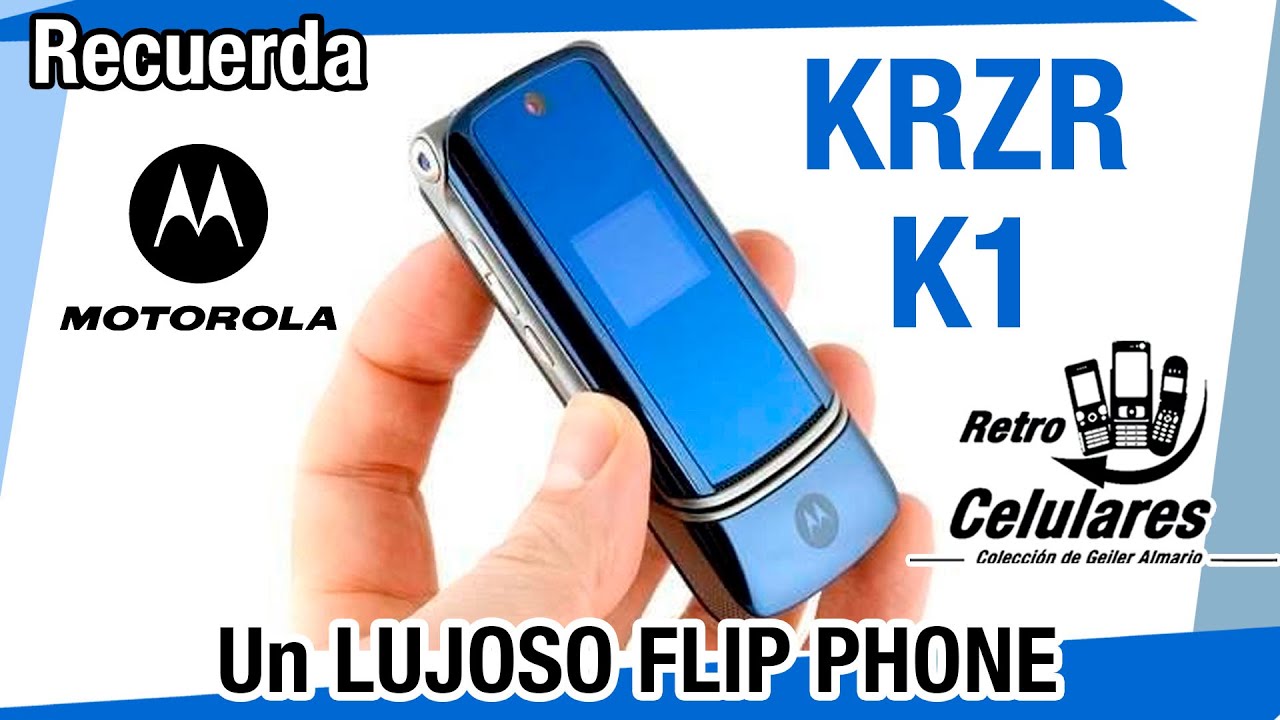 Recuerda Motorola KRZR K1 Un LUJOSO FLIP PHONE / Retro Celulares