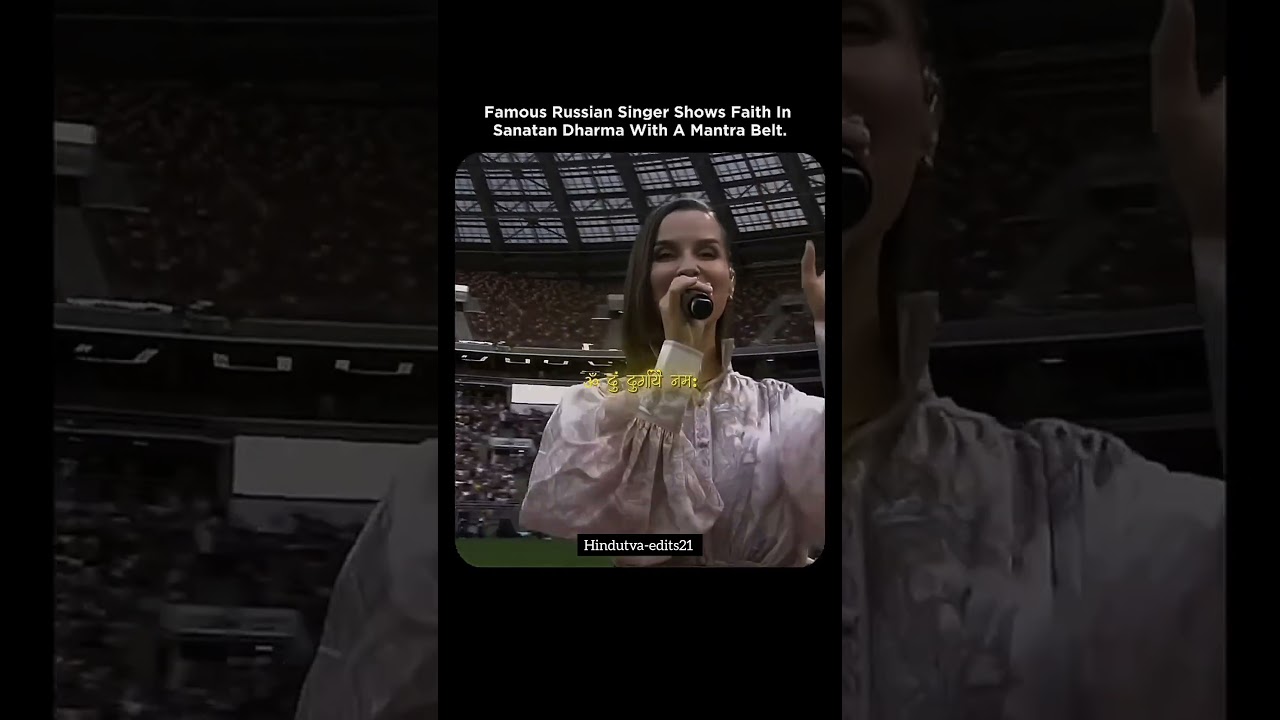 Famous Russian Singer Embraces Sanatan Dharma | Durga Mantra #viral #russia #singer #youtube