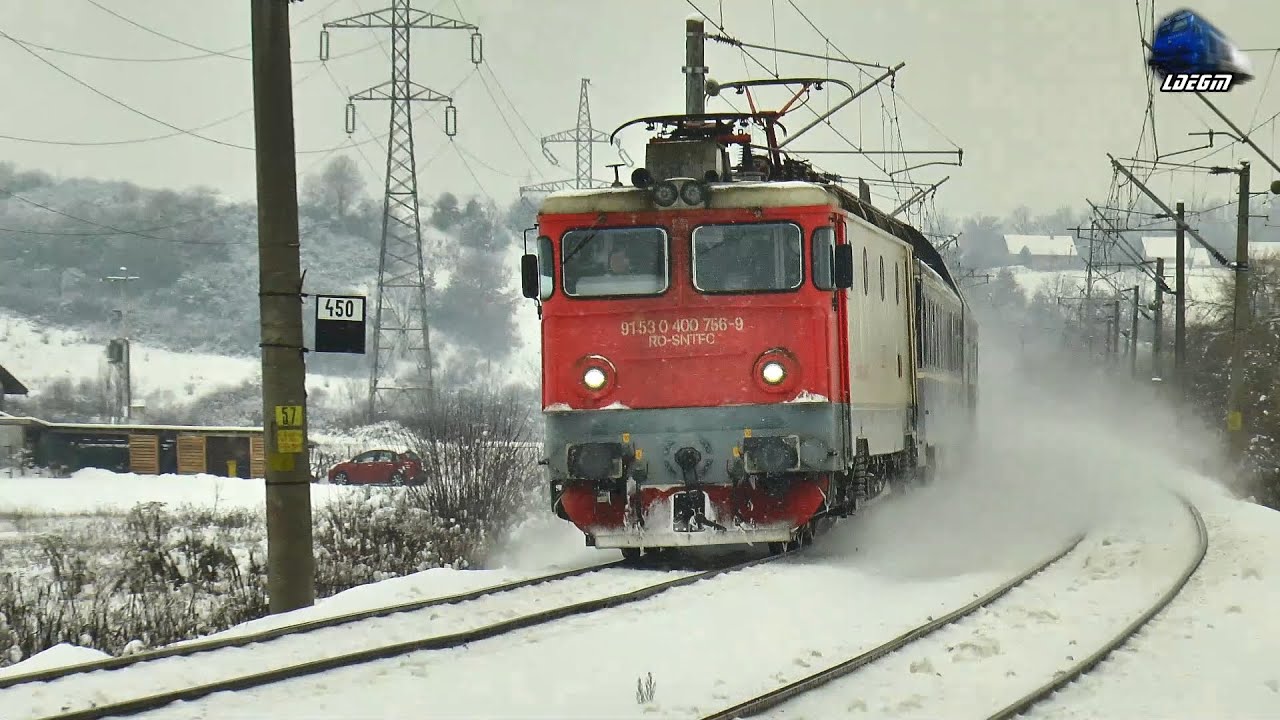 Trenuri prin Zăpadă Lângă Beclean pe Someș 🚊☃ Trains in Snow Near Beclean pe Someș - 05 January 2026
