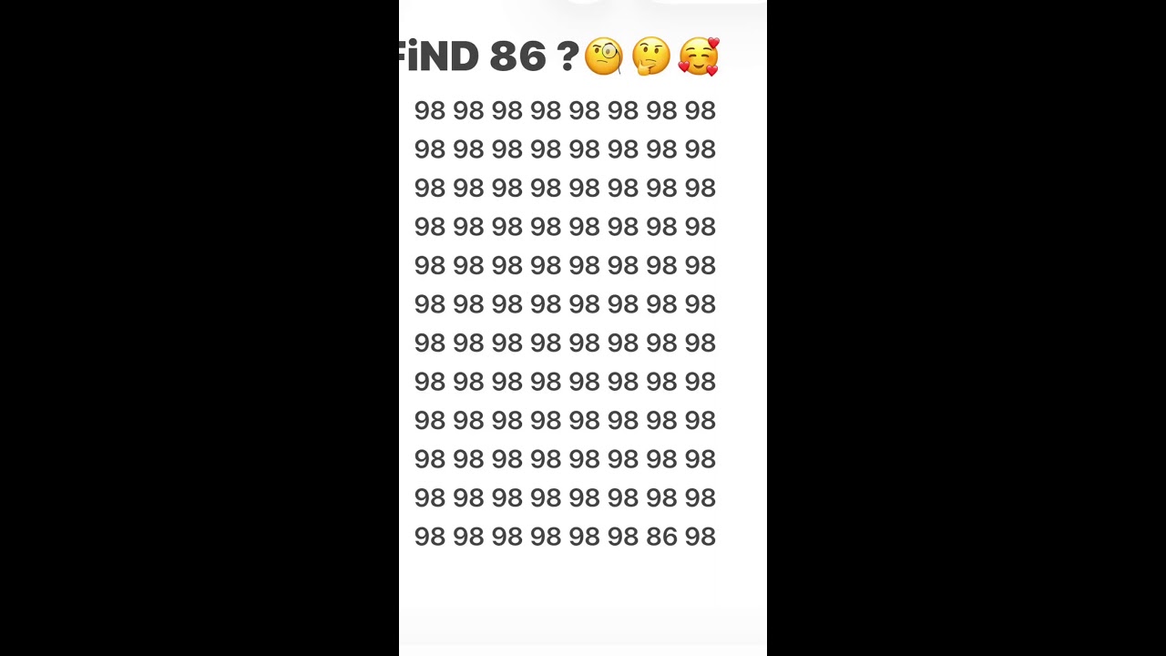 Can you find 86?