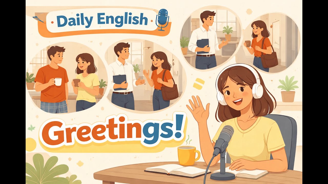 Daily life English: How to  greet in three scenarios