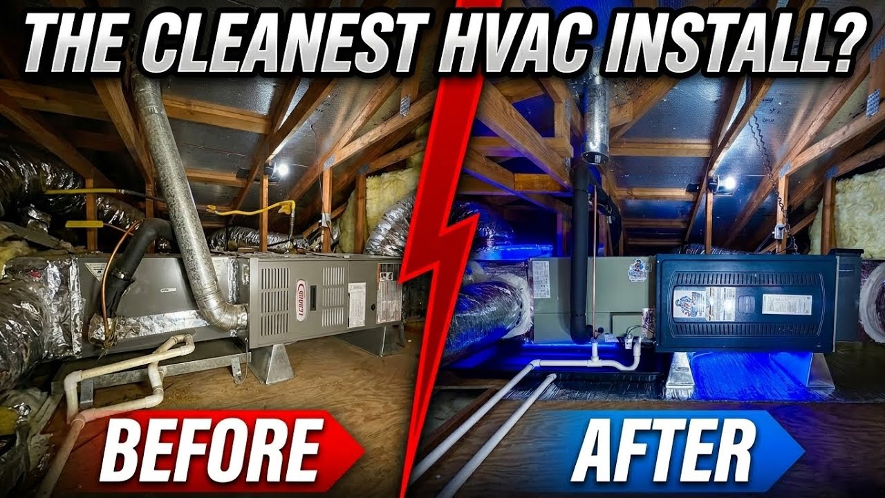 The Cleanest HVAC Install on YouTube