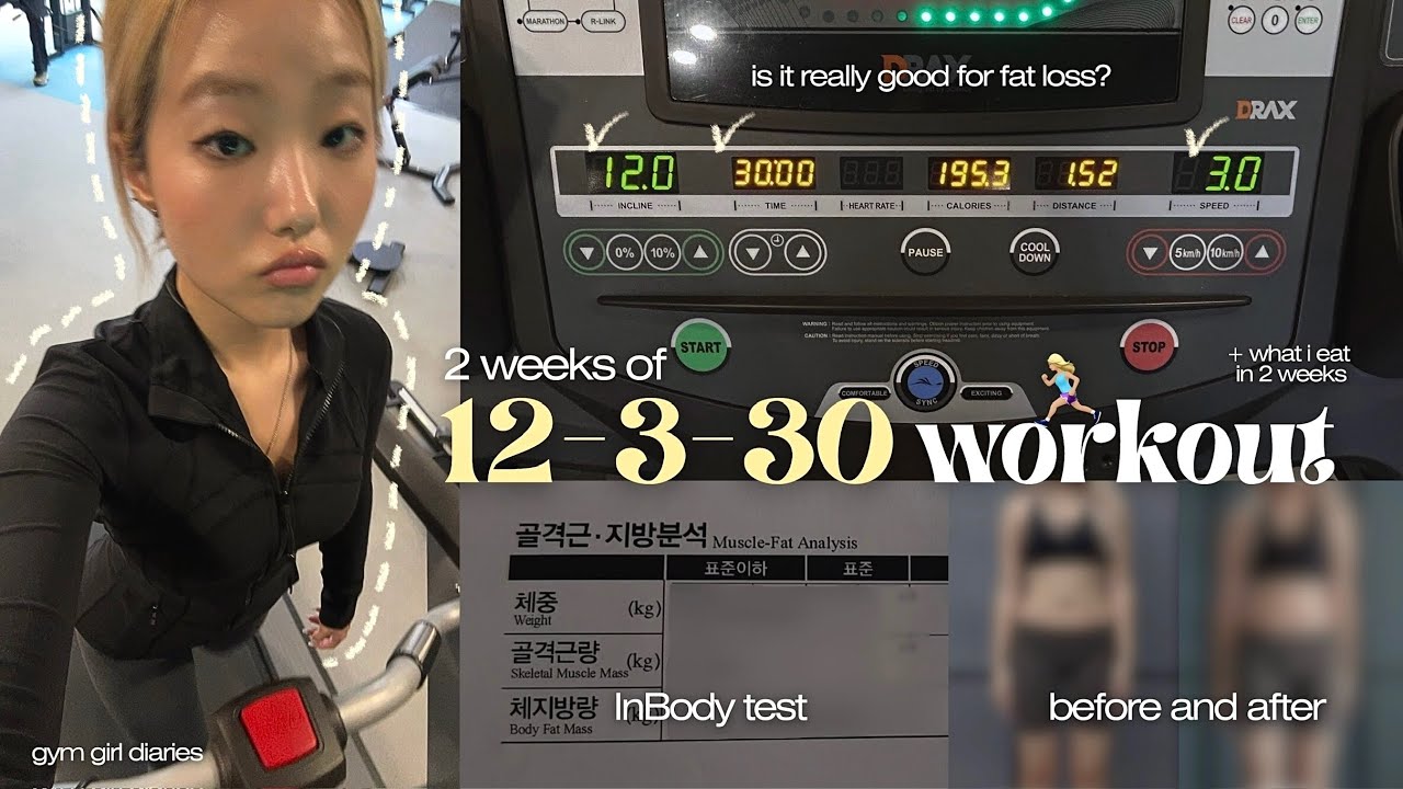 tried 12-3-30 for 2 weeks without diet *inbody result included*