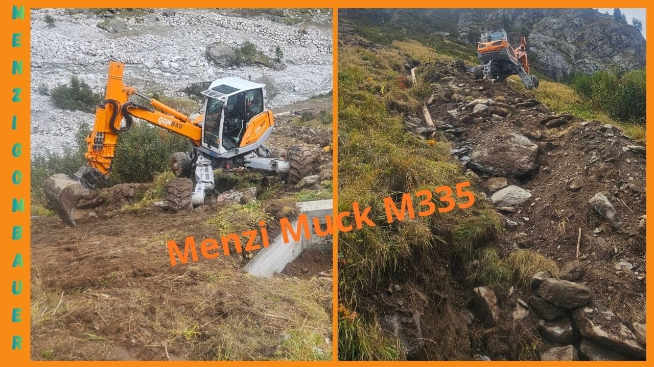 Kanal geschlossen & neues Jahr beginnt! Menzi Muck im Münstigertal