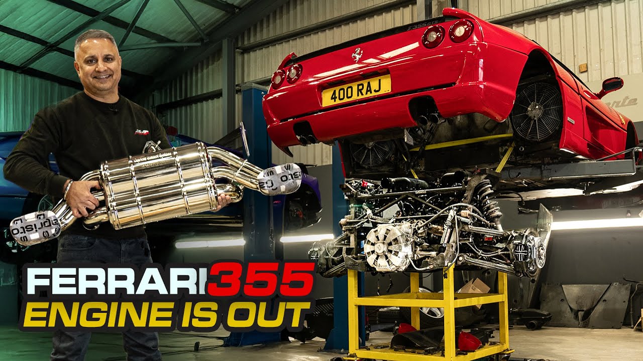Ремонт двигателя Ferrari 355, а также модернизация выхлопной системы Tubi и Capristo | Raj's Garage