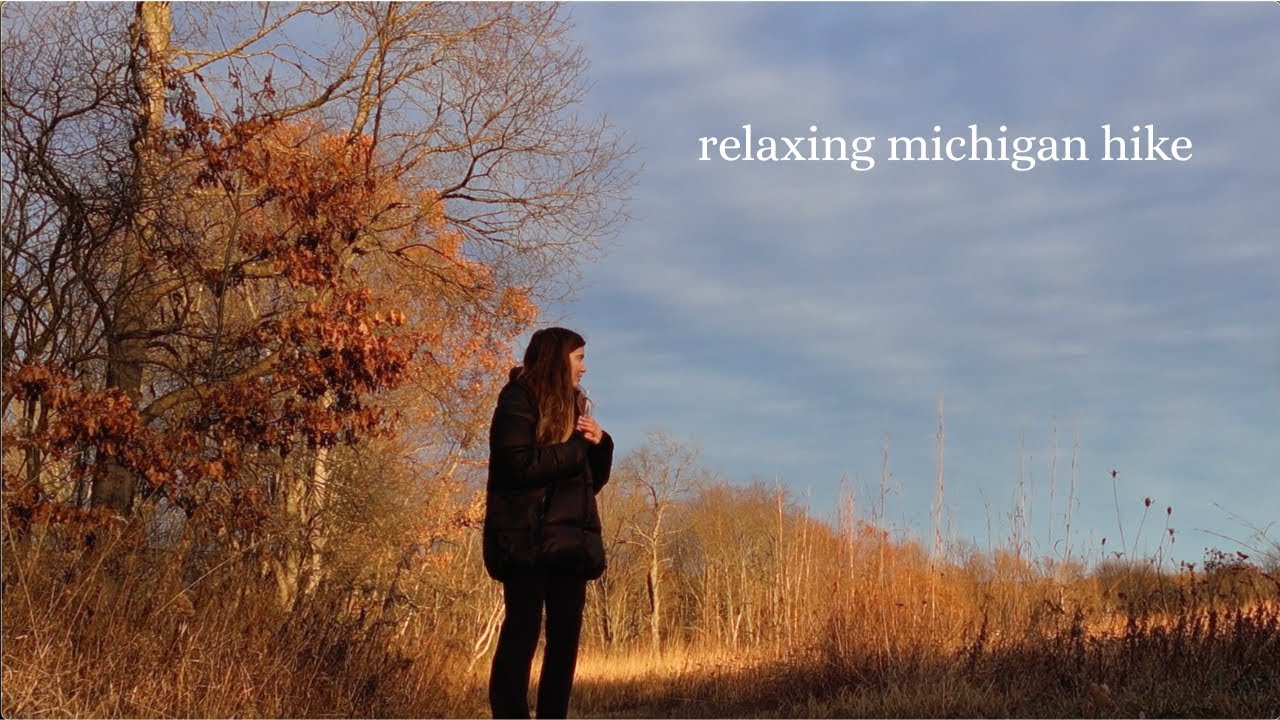 relaxing winter hike