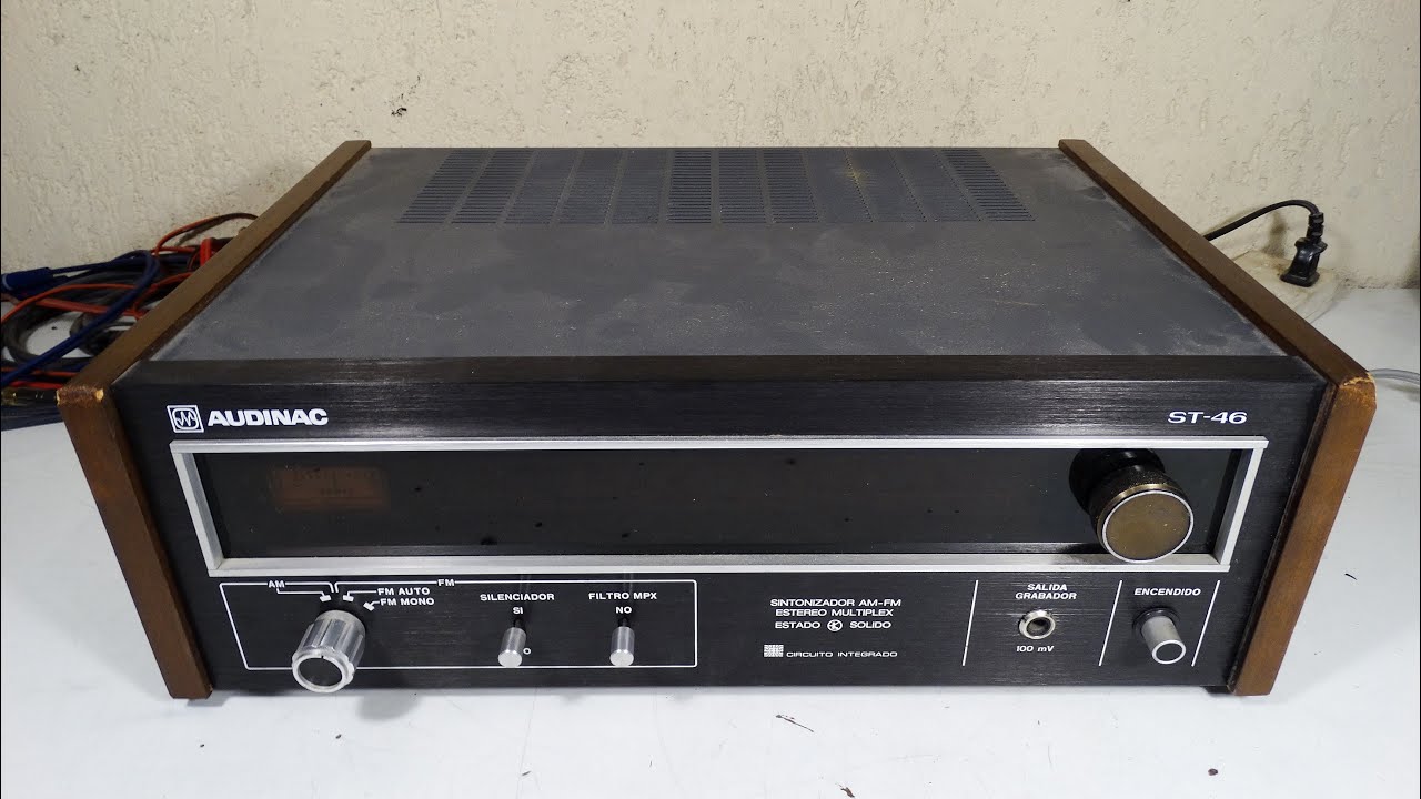 SINTONIZADOR TUNER RECEIVER AUDINAC ST-46 ARGENTINA 1974