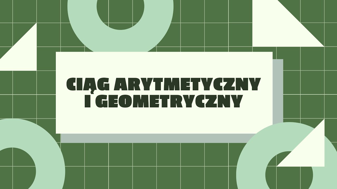 Ciąg arytmetyczny i geometryczny