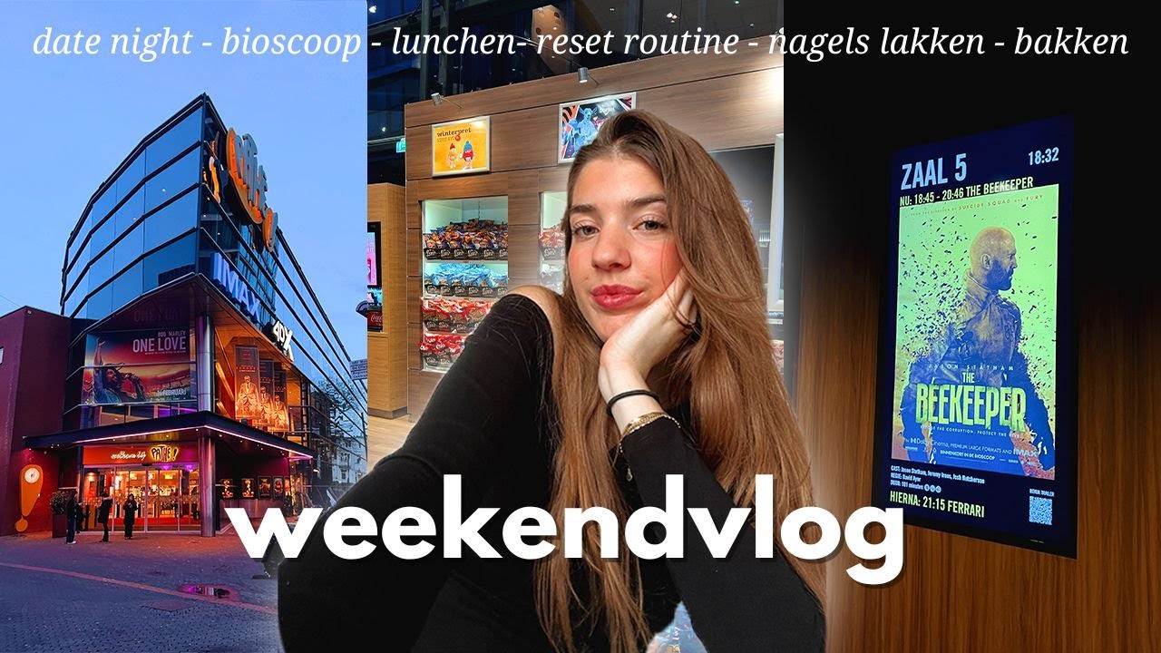 WEEKENDVLOG ⭐️ date night 💌 naar de bioscoop & zondag reset routine 💖 ☆ Zenne Bakens