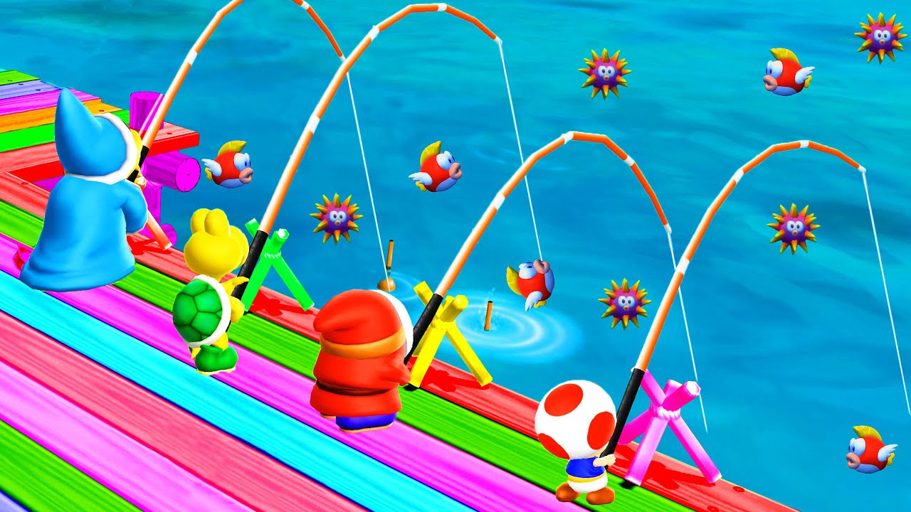 Mario Party 9 Minigames - Kamek vs Koopa Troopa vs Shy Guy vs Toad (Master CPU) #MarioGame