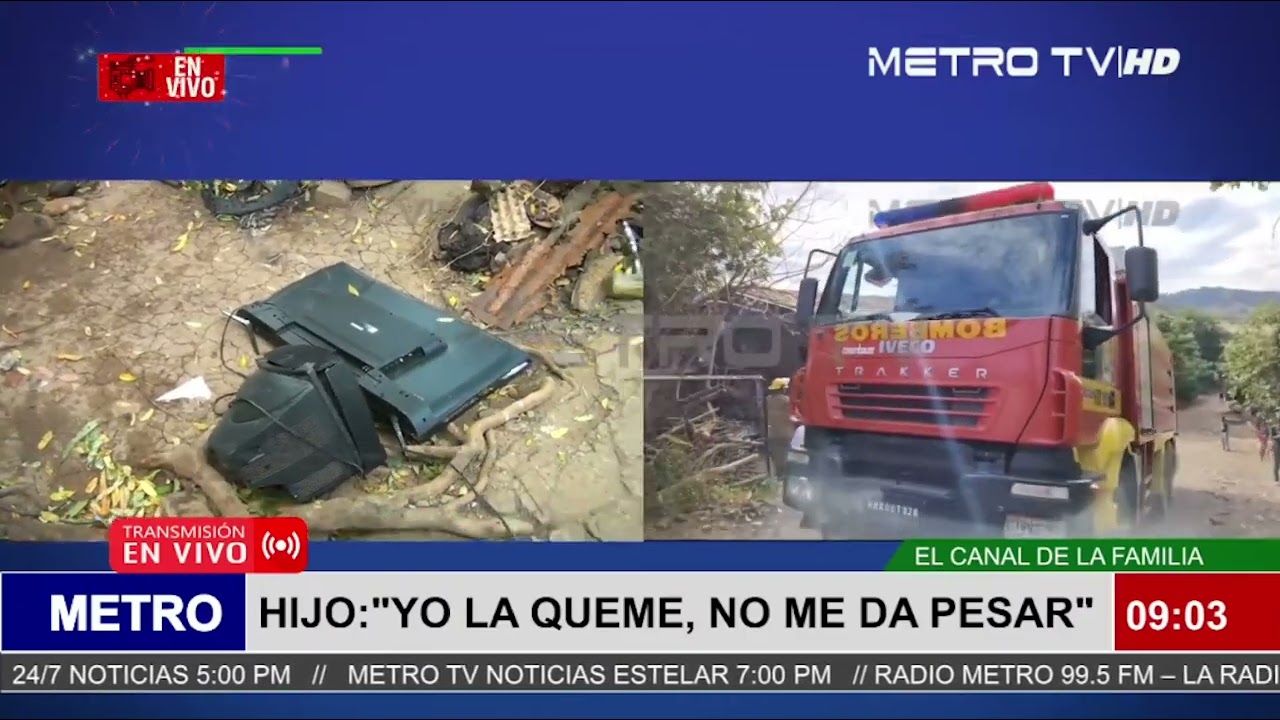 Hijo incendia la casa de su madre en Choluteca y dijo 