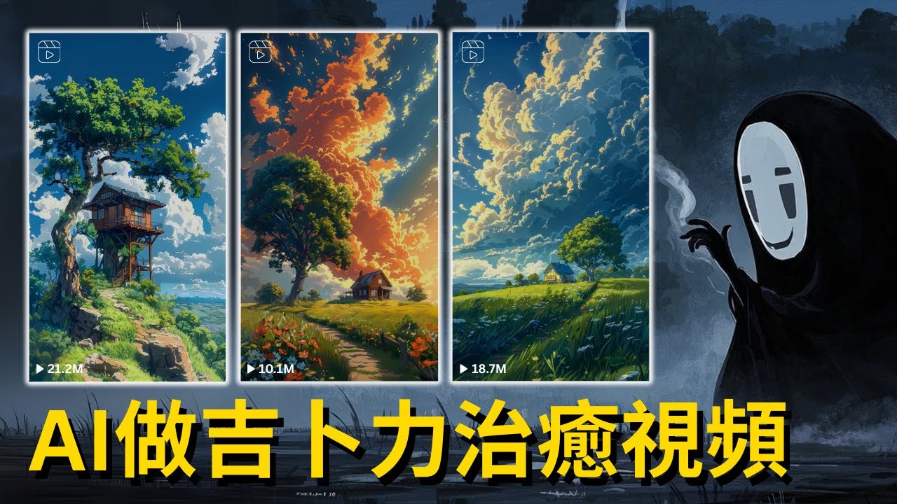 AI製作吉卜力動漫治癒視頻，不拍視頻不露臉輕鬆突破千萬播放，漲粉&變現玩法深度拆解，如何成功引流獨立站出單，月入上萬美金