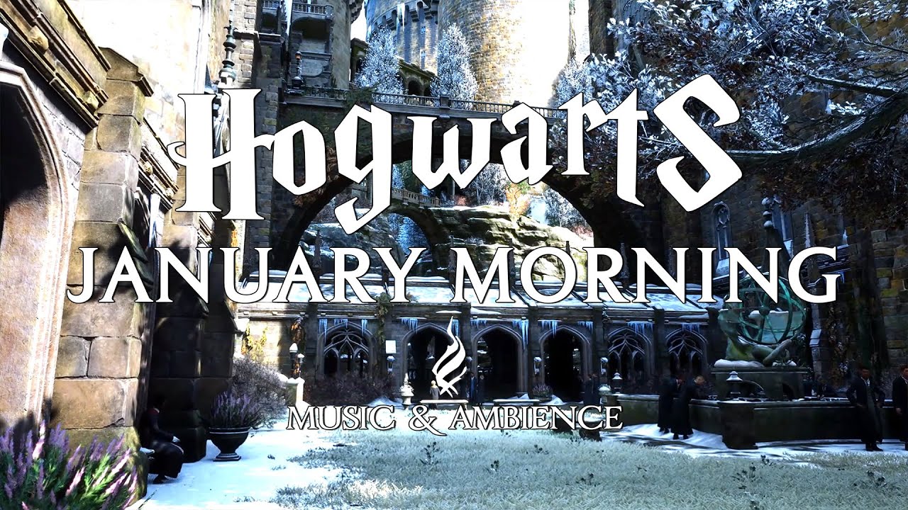A Calm January Morning at Hogwarts - New Year 2026 - Hogwarts Legacy Ambience - Harry Potter Music