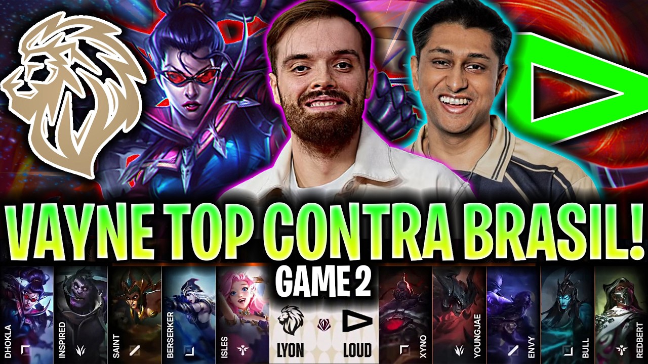 SACAN VAYNE TOP CONTRA BRASIL! 😱CASTEO IBAI!🔥 - LYON vs LOUD Game 2 FIRST STAND 2026 DÍA 2 IBAI