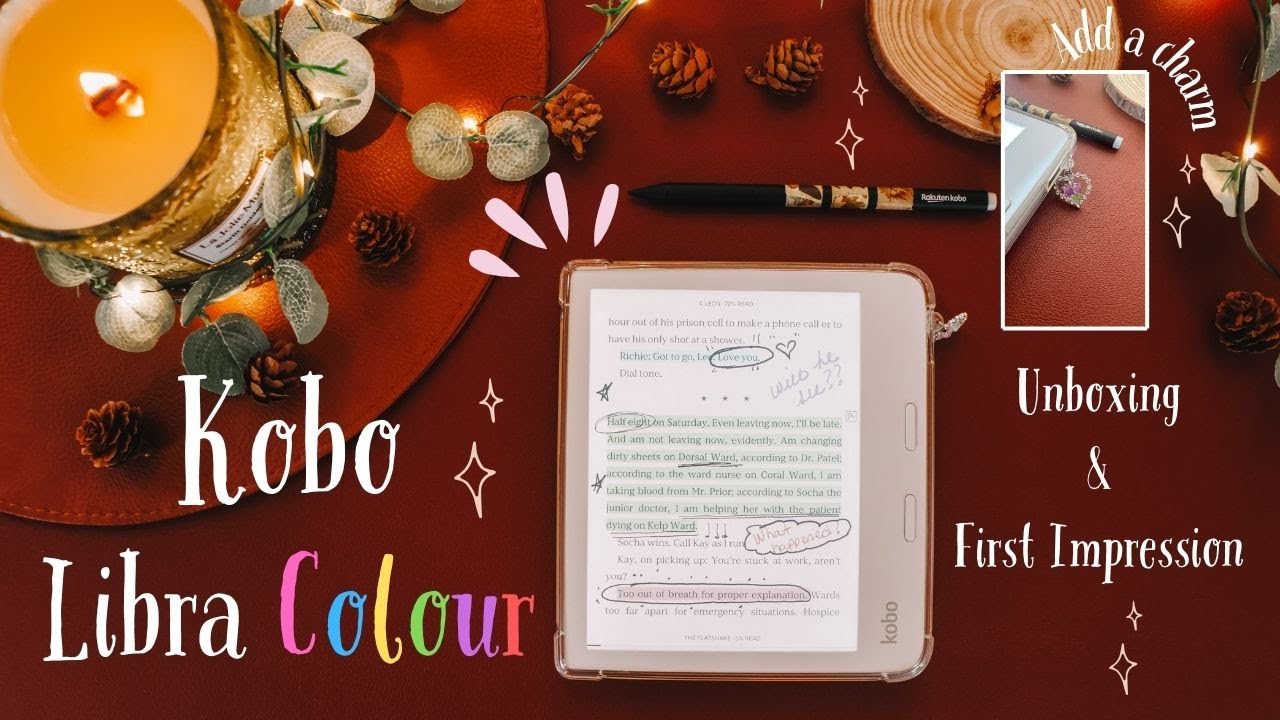 KOBO LIBRA COLOUR: РАСПАКОВКА, ДЕКОР И ПЕРВЫЕ ВПЕЧАТЛЕНИЯ