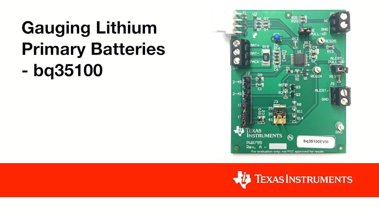 Gauging Lithium Primary Batteries with bq35100