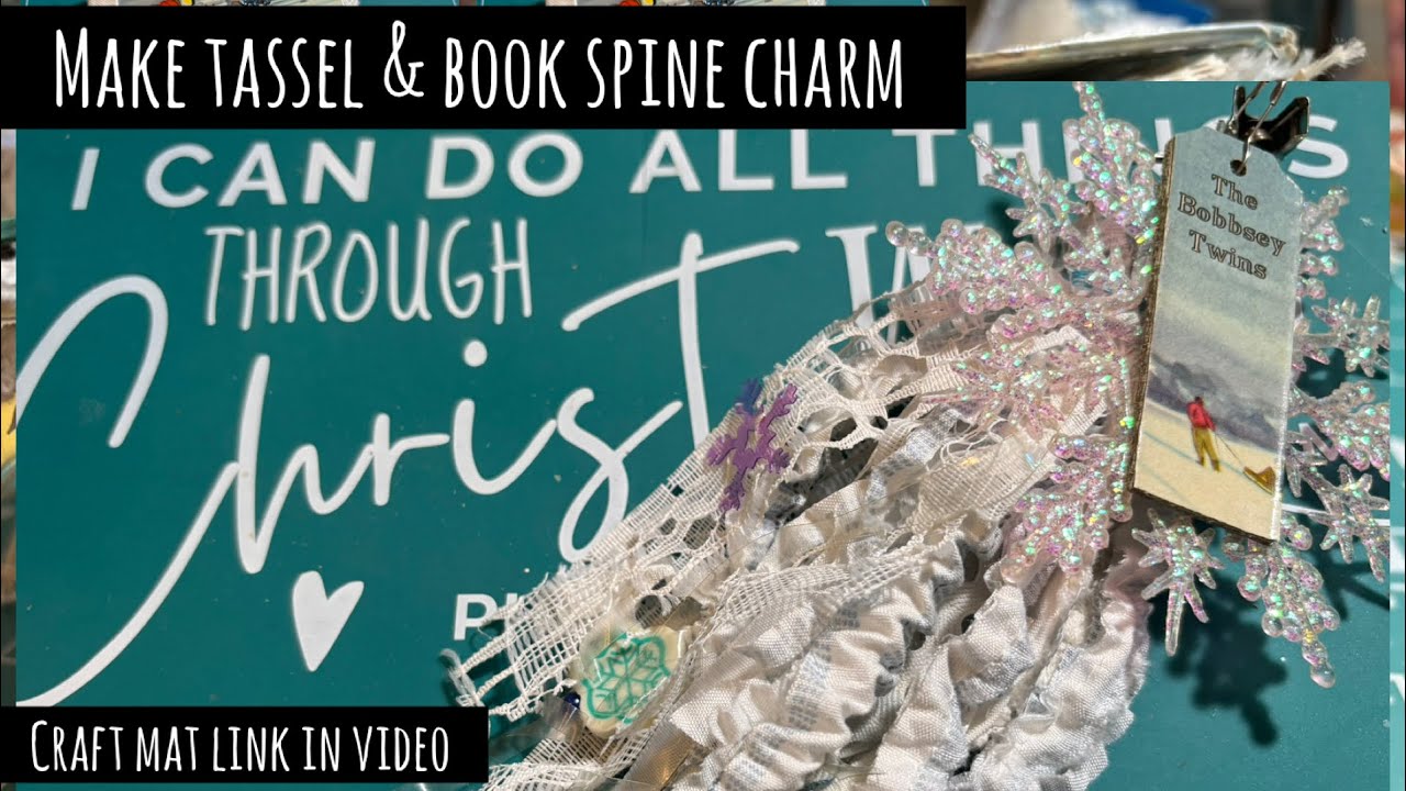 How to make a fluffy tassel and charm from book binding, and fast signature tie ideas 