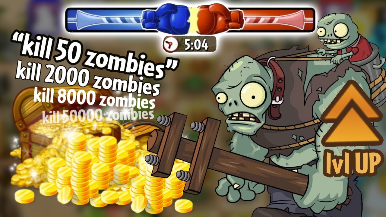 Zombie Leveling, tripled coin source, Arena-like levels! - pvz2 Grind Thousand