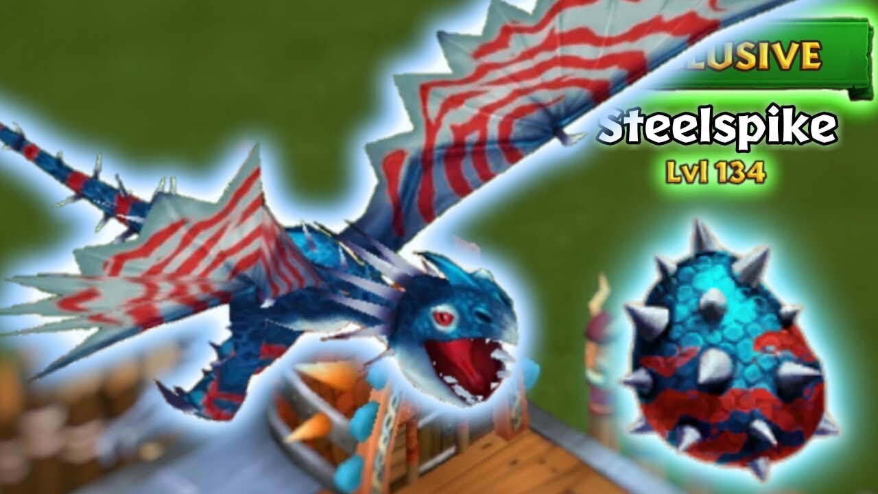 Steelspike (New Exclusive Deadly Nadder) Max Level 134 Titan Mode | Dragons: Rise of Berk