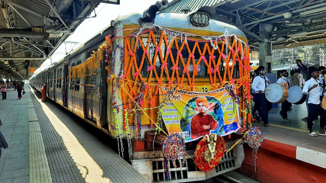 Budge Budge to Sealdah Full Journey Coverage by 126th Kolkata Return Day of Swami Vivekananada Train
