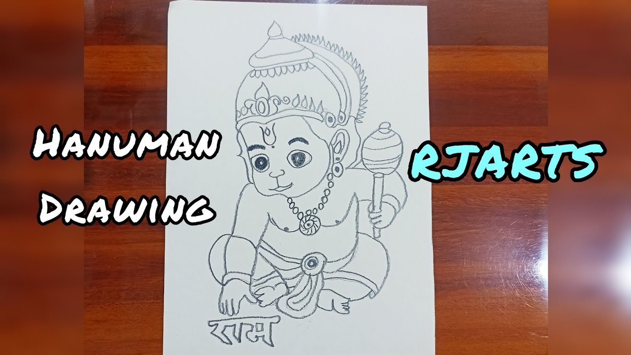 Bal hanuman drawing/easy drawing/step by step/bhgwan drawing