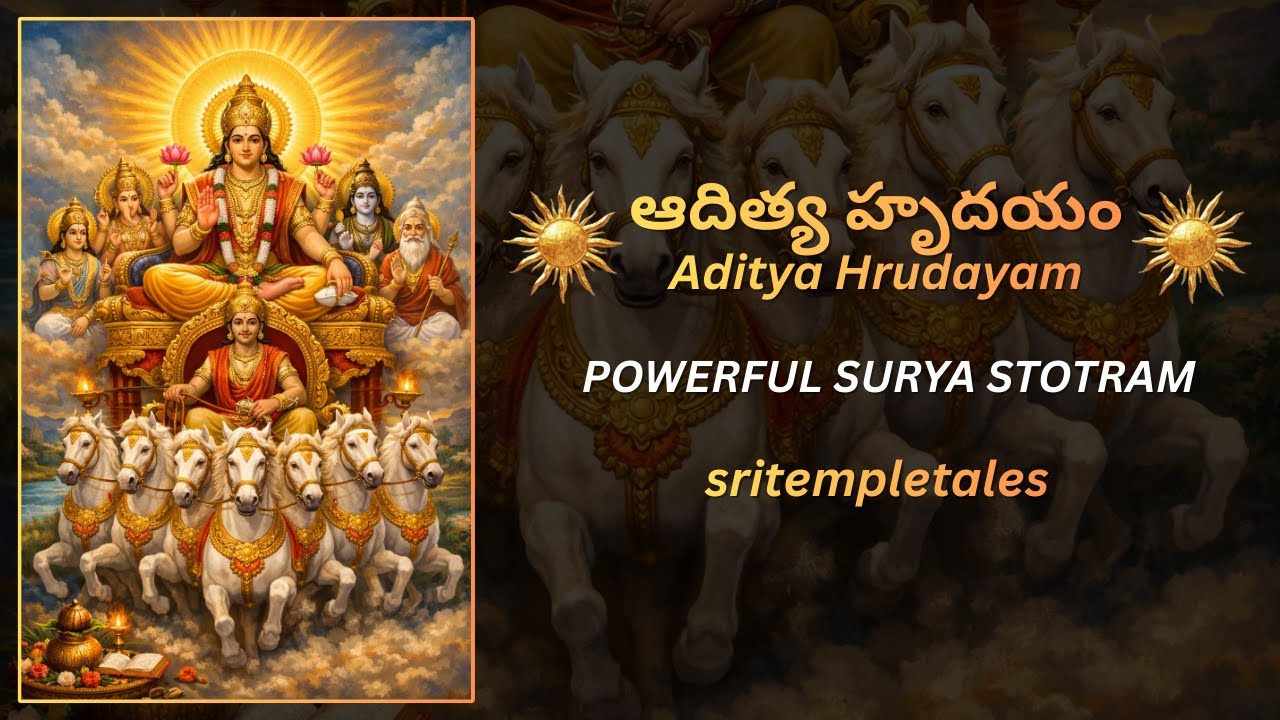 ఆదిత్య హృదయం | Full Aditya Hrudayam Stotram | Telugu & English Version