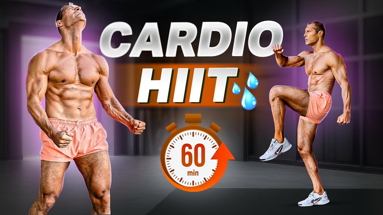 60-Min Cardio HIIT 🔥 Fat Melting Full Body Workout at Home (No Equipment, No Repeat)