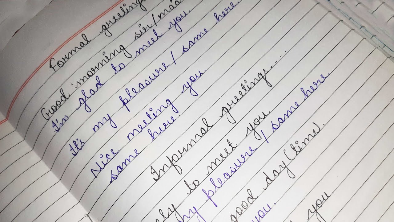 Greeting Writing | How To Write Formal And Informal Greetings In English | How To Greet Each Other |