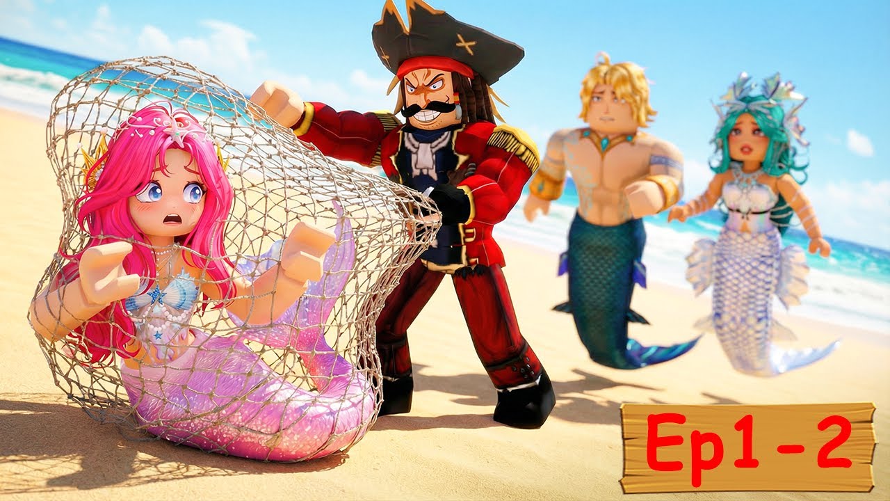 Меня усыновила семья русалок... (Эпизоды 1+2) | ✨Ролевая игра в Roblox на тему семьи✨