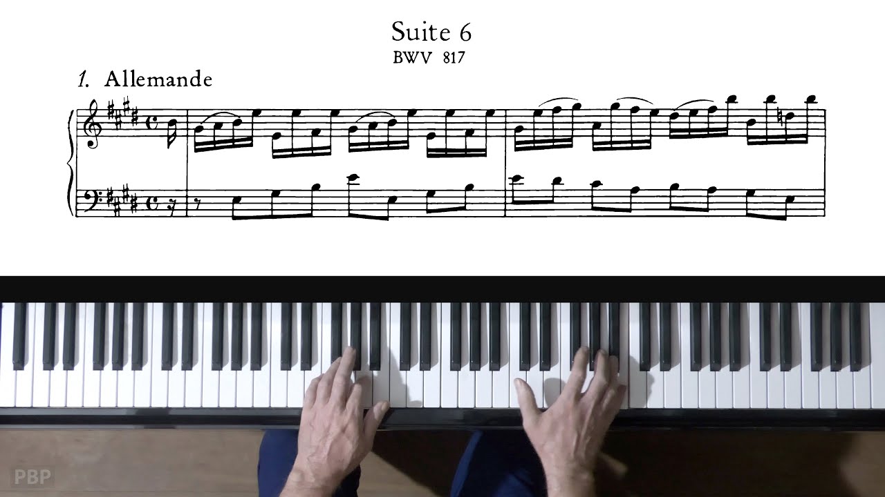 Bach French Suite No.6 (complete) P. Barton, FEURICH 218 piano
