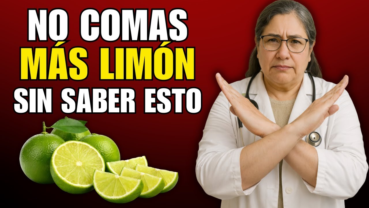¡NUNCA Combines LIMÓN Con Estos 3 ALIMENTOS Si Pasas De 60 Años!
