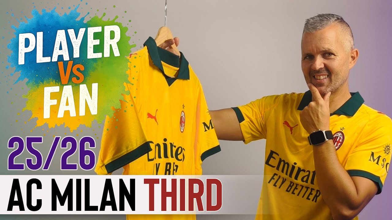 Third AC Milan Jersey 25/26 - Player Vs Fan Version