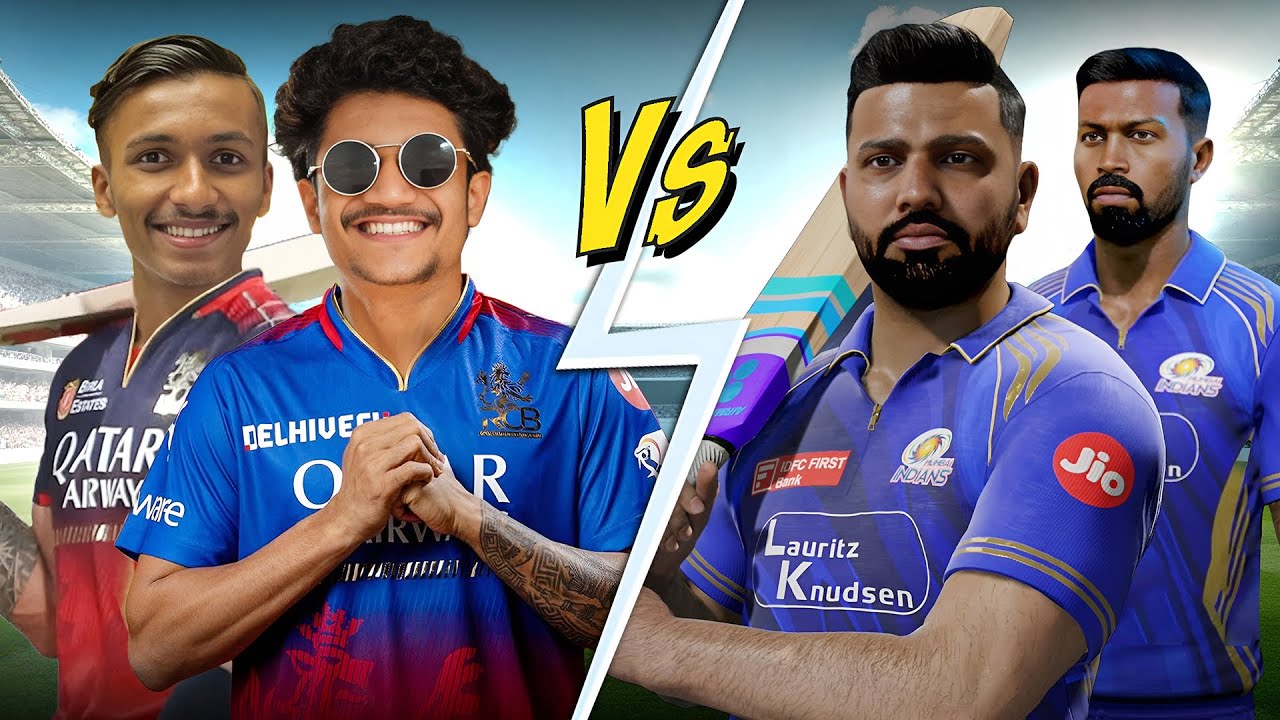 RCB vs MI Thriller in Cricket 24! Who Wins the Battle?🫨🔥| @SumitSankoji | SURAJ GAMING