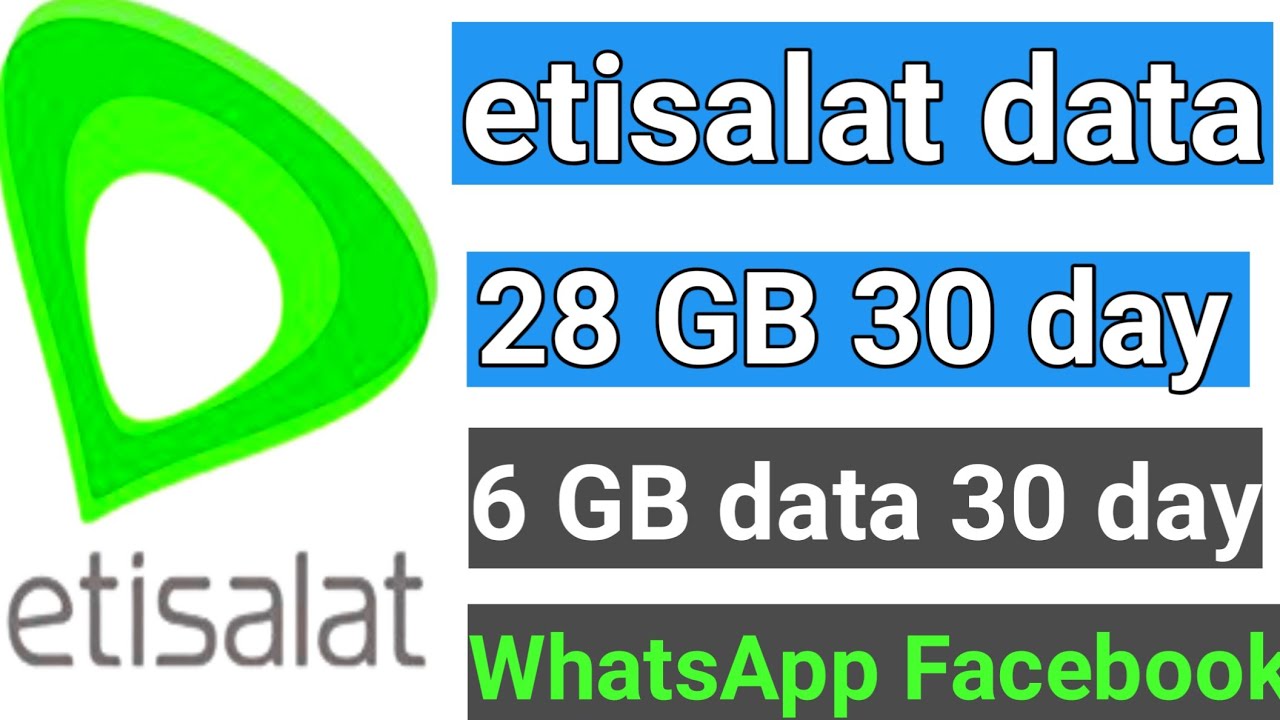 How To Get Etisalat 28GB data offer 30 day?