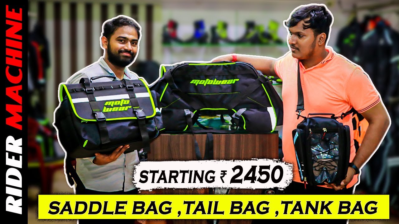 Motowear Tank Bag | Motowear Tail Bag | Motowear Saddle Bag | தமிழ் | Rider Machine