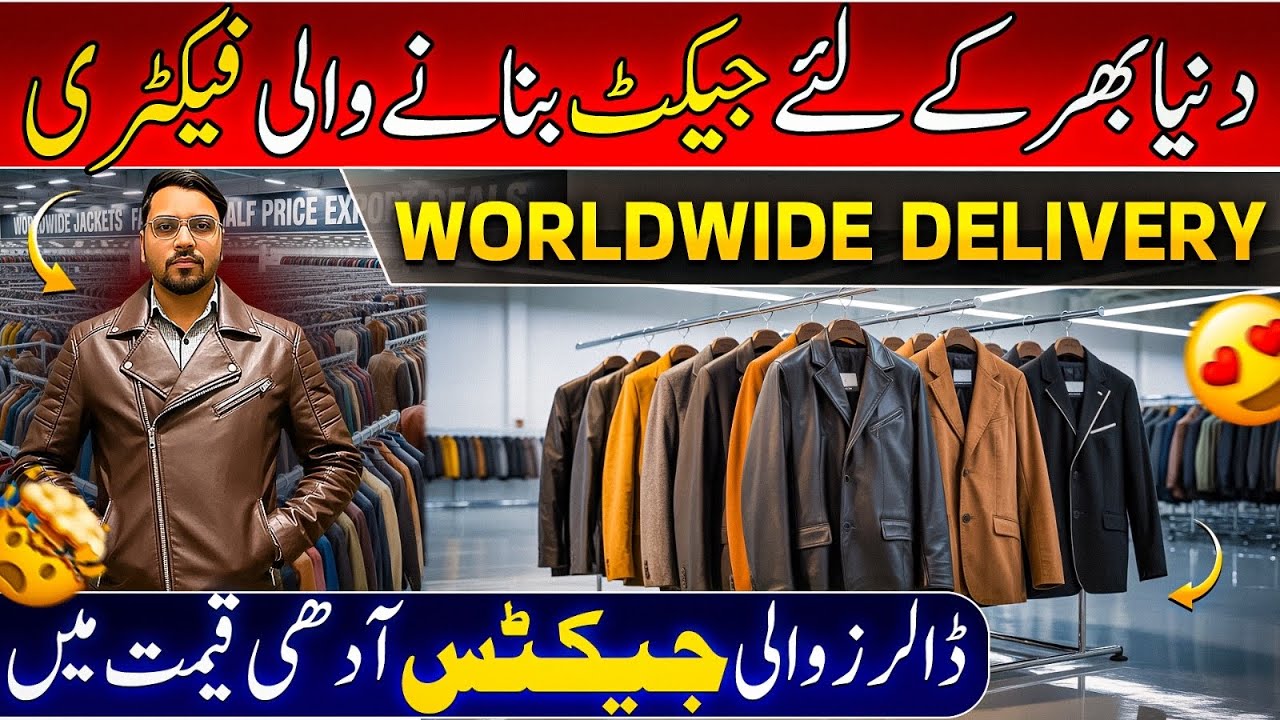 Export Quality Jackets Factory in Karachi | Leather Jacket Market in Pakistan |  Garment
