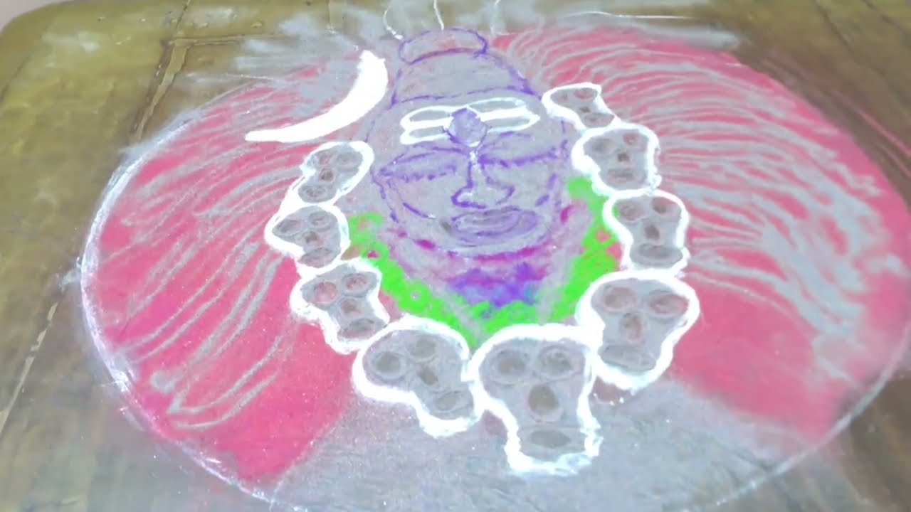 #Maha Shiv ratri #Rangoli #traditional #devotional #Amukthamalyada.