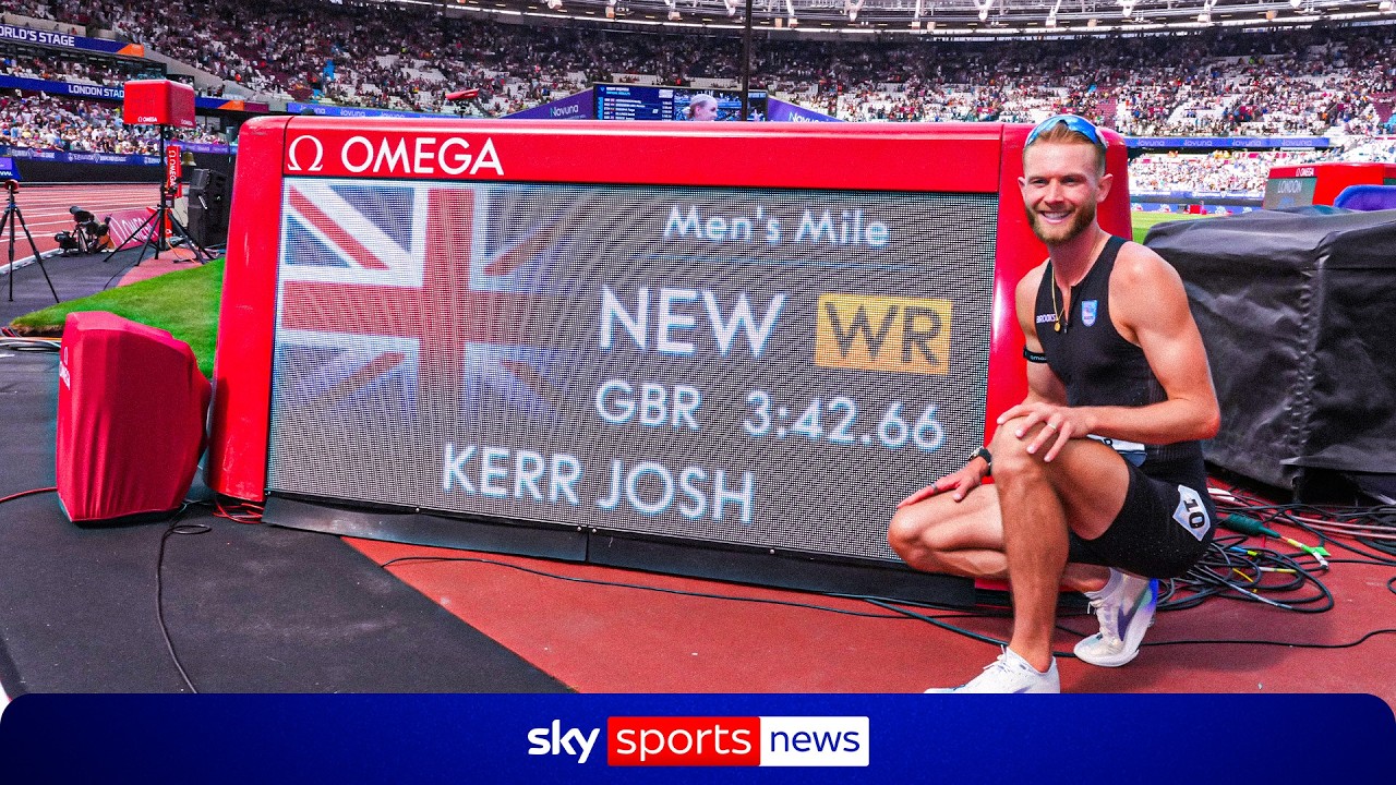 Josh Kerr breaks the 1-mile world record which has stood since 1999