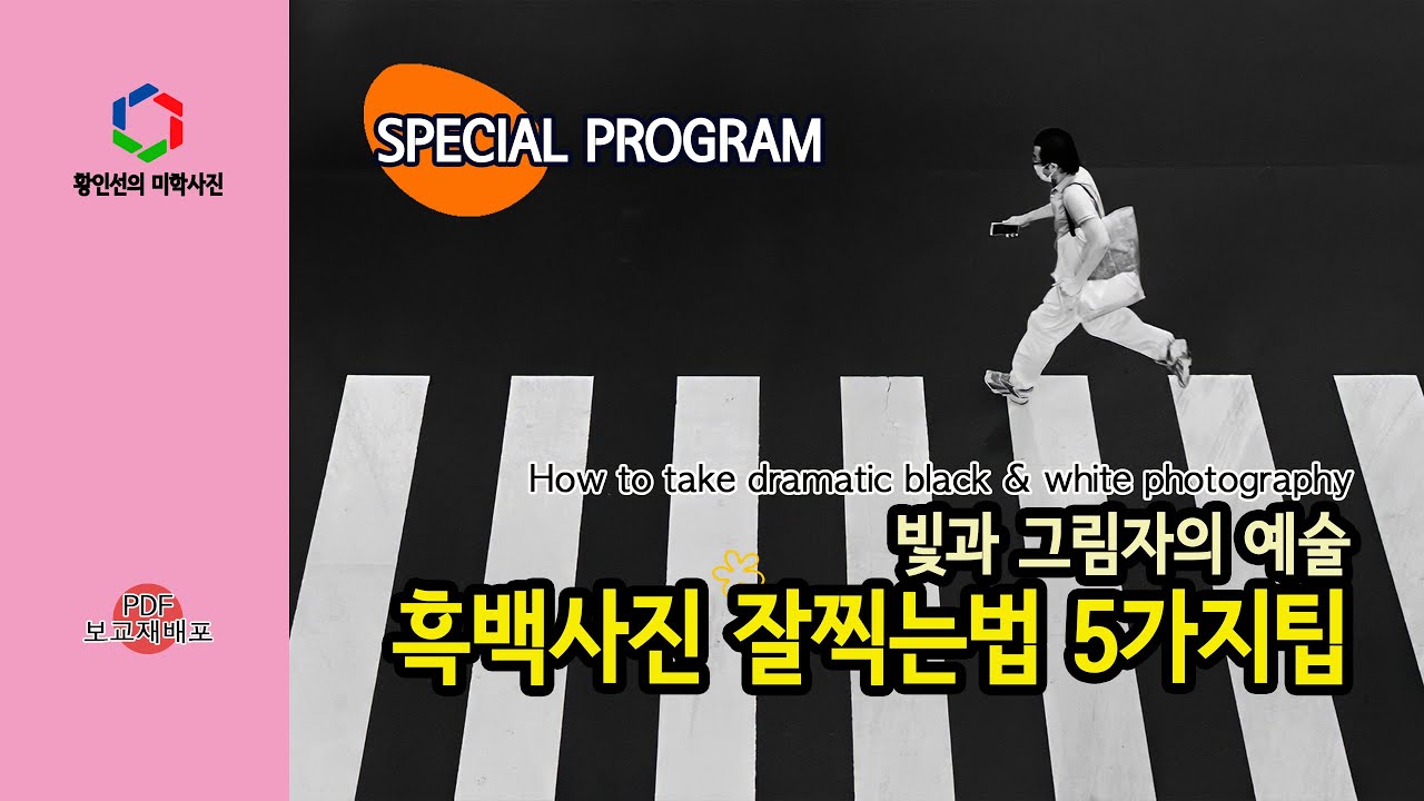 [사진특강] 빛과 그림자의 예술, 흑백사진 잘찍는법 5가지팁 / (PDF교재 무료다운)