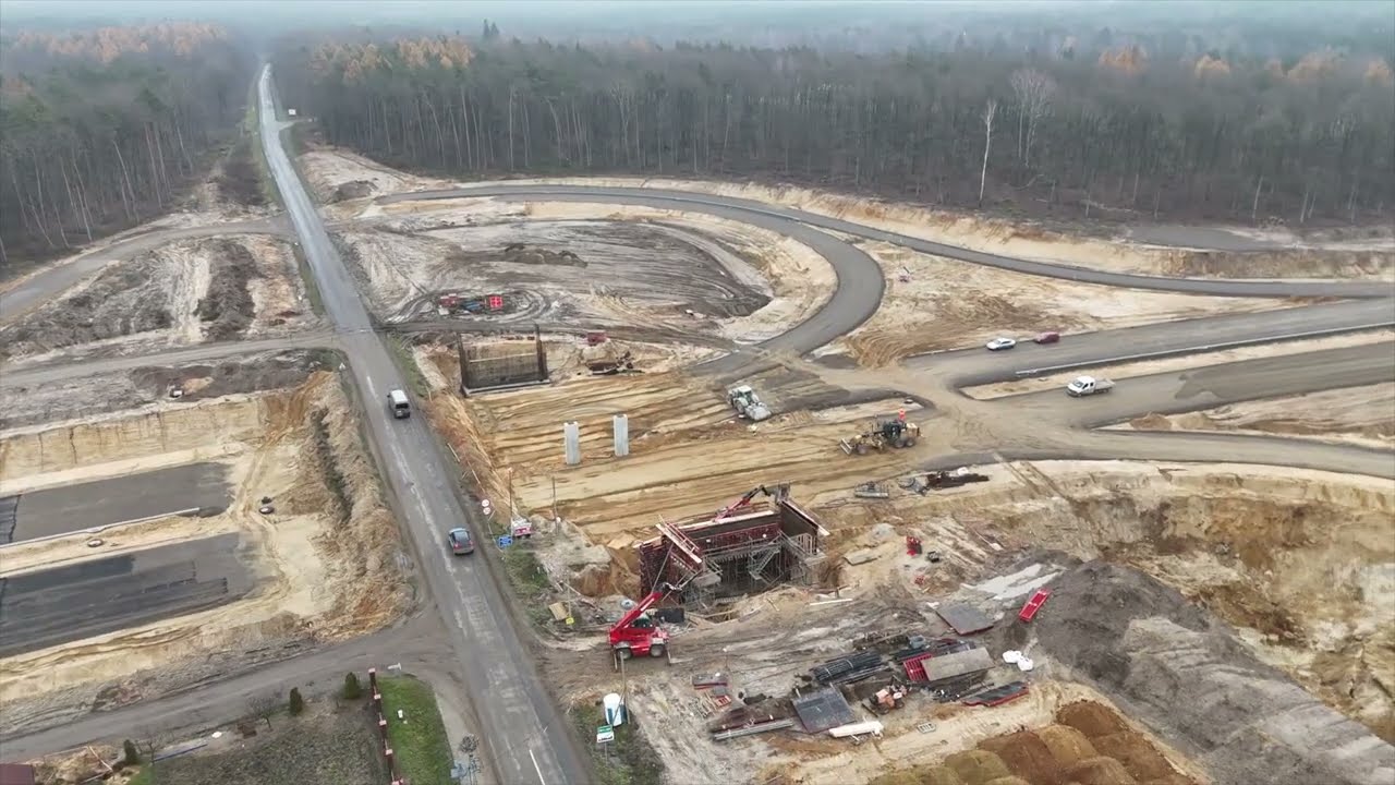 Budowa drogi ekspresowej S19 Lublin Lubartów tydzień 48 2025