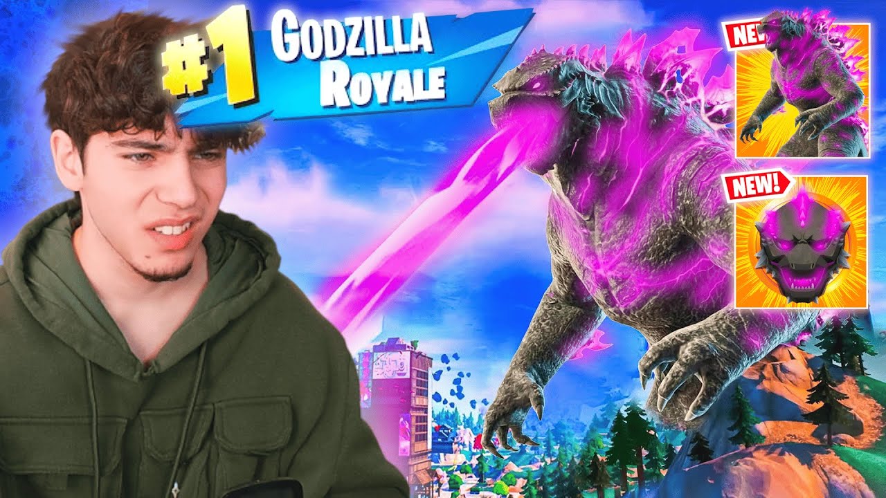 HACIENDO EL TONTO EN [FORTNITE!] PERO SOY GODZILLA🦎☠️ -   YeiPichi
