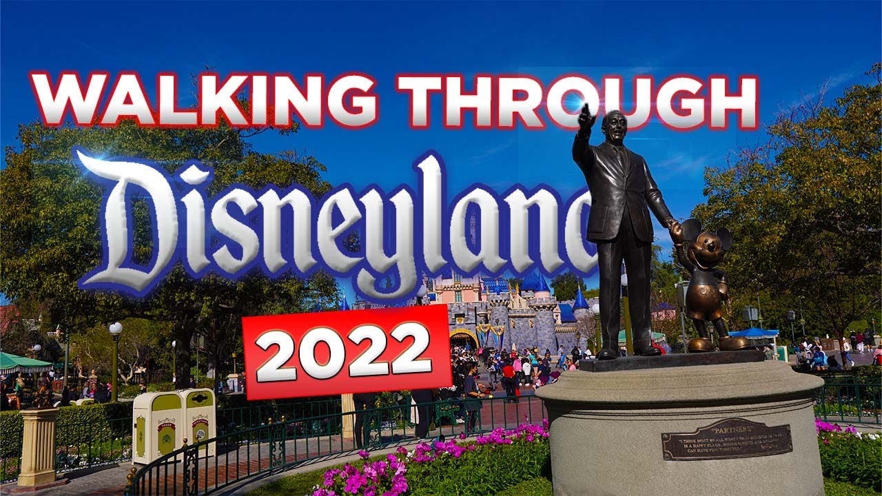 Complete walkthrough of Disneyland January 2022| Entire park during magic hour