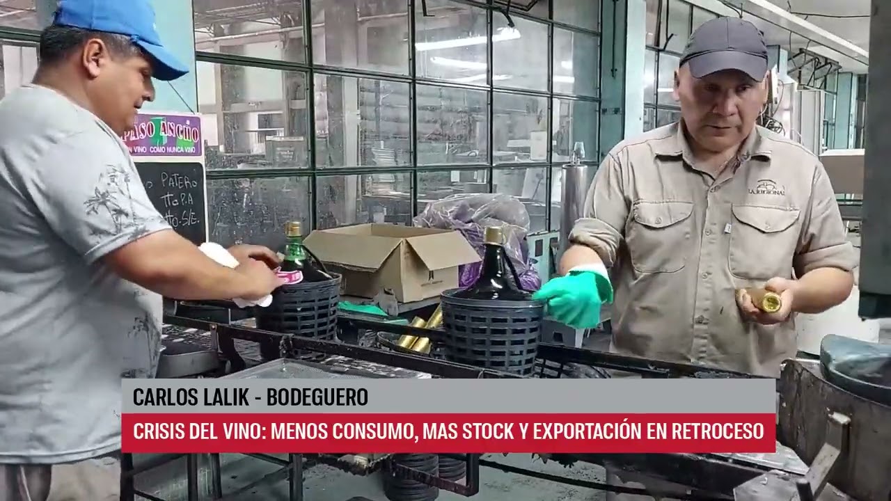 VINO: MENOS CONSUMO, MÁS STOCK Y EXPORTACIÓN EN RETROCESO