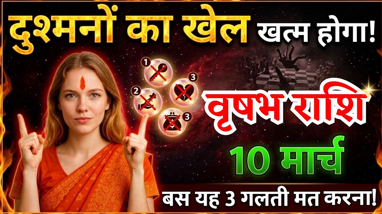 10 मार्च, वृषभ राशि वालों दुश्मनों का खेल खत्म होगा, Vrishabh Rashi, आज का राशिफल