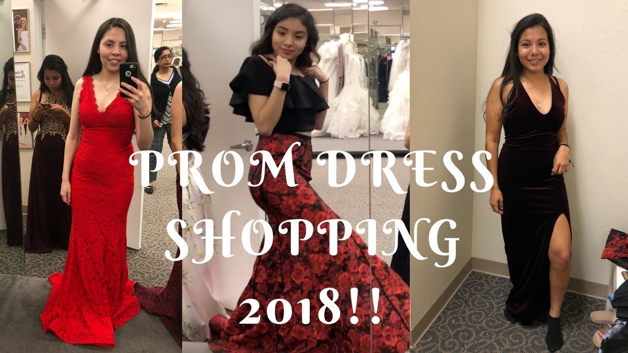 PROM DRESS SHOPPING 2018!!