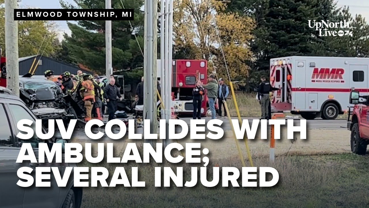 SUV collides with ambulance in northern Michigan; several injured
